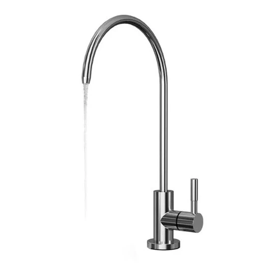 Rubinetto per acqua potabile in nichel spazzolato